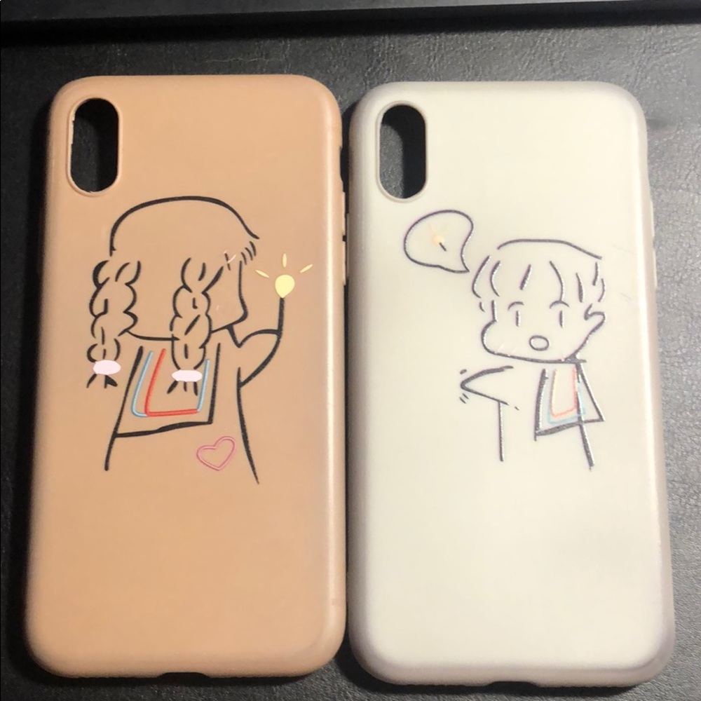 Iphone X and xs couple cases